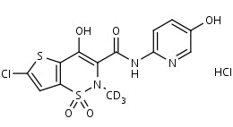 L: 5'-Hydroxylornoxicam-d3 HCl | CAS Number: 123252-96-0 (unlabelled free base)