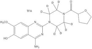 P: 6-O-Desmethylprazosin-d8 TFA