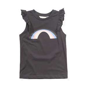 Munster Kids: Missie Munster - BELLA FRILL TANK - Soft Black