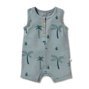 Wilson Frenchy Winter Sale 2 Get 30 Off: Wilson & Frenchy - Organic Henley Growsuit - Palm Days