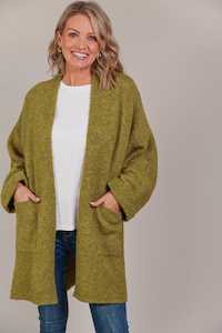Eb Ive Winter Sale 2 Get 30 Off: eb&ive | Folie Relaxed Cardigan - Chartreuse
