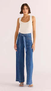 MINK PINK - Ellis Denim Panel Jean - Denim