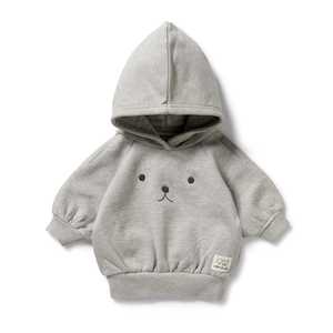 Kids Baby Wear Brands: Wilson & Frenchy - Organic Terry Hooded Sweat - Charcoal