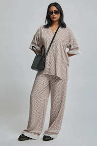 Staple The Label: STAPLE THE LABEL - SOLEIL RESORT SHIRT - Beige