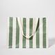 SUNNYLiFE  - Carryall Beach Bag The Vacay - Olive Stripe