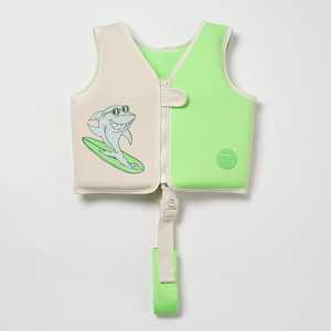 Sunnylife: SUNNYLiFE  - Kids Swim Vest Shred Shark - Green