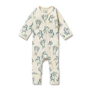 Wilson & Frenchy - Organic Zipsuit with Feet - Yeti