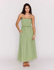 All Womens: MINK PINK - Capri Midi Dress - Green Stripe
