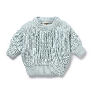 Wilson & Frenchy - Organic Knitted Jumper - Cloud Blue