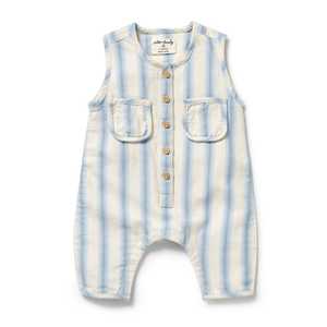 Wilson & Frenchy - Organic Growsuit - Deep Blue Stripe