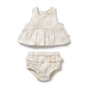 Matching Sets: Wilson & Frenchy - Organic Ruffle Set - Daisy Bloom