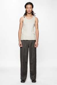 Bottoms: SHADOW SUIT PANT - BLACK HERRINGBONE