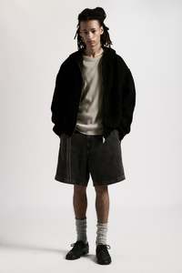 DENIM SHORT - WASHED BLACK