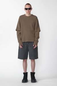 Shorts: RELAXED SHORT - WASHED CHARCOAL