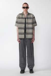 S4 24: FRAYED SS SHIRT - WOVEN BEACH