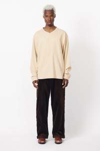 C1 25: FOOTBALL SHIRT - TAN STRIPE