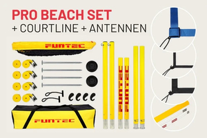 Funtec Portable Beach Volleyball Net BeachedAz Ventures