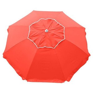 Beach Umbrellas: Beachcomber 210cm Beach Umbrella - FLURO ORANGE