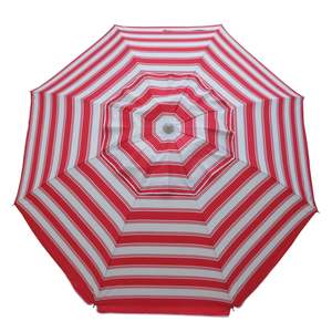 Beach Umbrellas: Daytripper 210cm Beach Umbrella - Red & White
