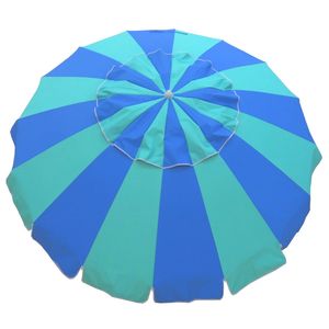 Carnivale 240cm Beach Umbrella - Blue/Turquoise