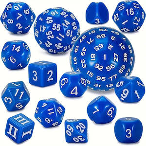 Acrylic Dice: Arcane Command - 15 Piece Dice Set