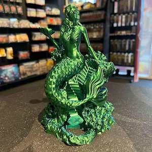 Dice Towers: 3D Printed Dice Tower - Mermaid (Blue/Green)
