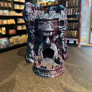 3D Printed Dice Tower - Dwarven Mountain (Rainbow)