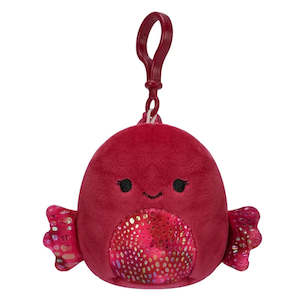 Plushies: Barella The Raspberry Betta Fish - Squishmallows Clip On (8.8cm/3.5")