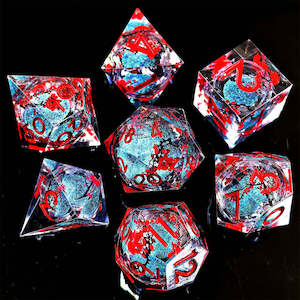 Hanami - Liquid Core Sharp Edge Dice Set