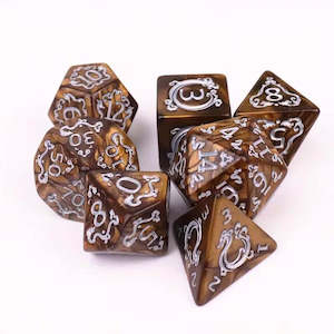 Nessie - 7 Piece Polyhedral Dice Set + Dice Bag