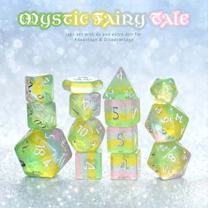 Mystic Fairy Tale 14pc Dice Set by Kraken Dice