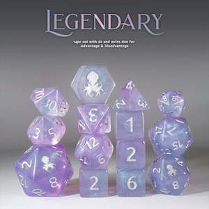'Legendary' 14pc Dice Set by Kraken Dice