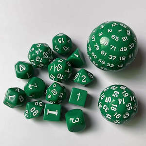 14 Piece Dice Sets: Druids Bounty - 15 Piece Dice Set