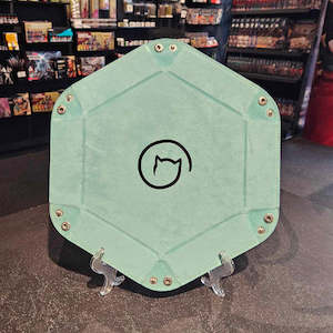 Dice Accessories Dice Bags Cases Trays And Towers: Bea Games Hexagon Dice Tray - Mint Green