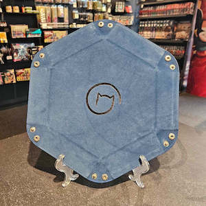 Dice Accessories Dice Bags Cases Trays And Towers: Bea Games Hexagon Dice Tray - Dark Blue with Black