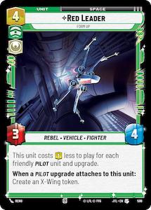 Star Wars Unlimited Tcg Singles: Red Leader - Form Up (599) (599) [Jump to Lightspeed]