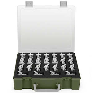 50 Slot Protective Miniatures Case - Green