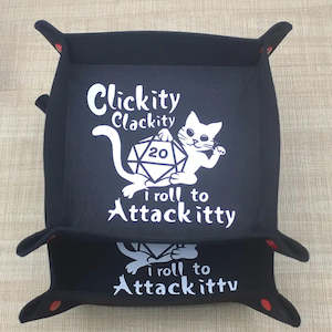 Dice Accessories Dice Bags Cases Trays And Towers: Clickity Clackity, Attackitty Square Dice Tray