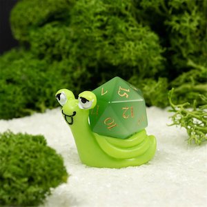 Dice Bags: Green Snail Dice Stand