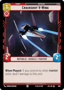 Star Wars Unlimited Tcg Singles: Crackshot V-Wing (656) (656) [Jump to Lightspeed]