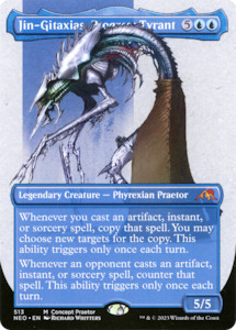 Phyrexia All Will Be One: Jin-Gitaxias, Progress Tyrant (Borderless Concept Praetors) [Phyrexia: All Will Be One]