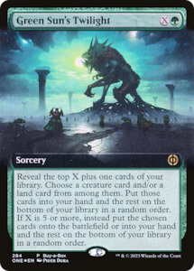 Green Sun's Twilight (Buy-A-Box) (Extended Art) [Phyrexia: All Will Be One]