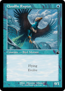 Ravnica Remastered: Cloudfin Raptor (Retro Frame) [Ravnica Remastered]