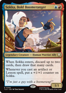 Magic The Gathering 1 Rares: Sokka, Bold Boomeranger [Avatar: The Last Airbender]