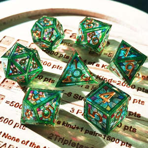 Dice: Sagrada Familia - Handcrafted Sharp Edge Dice Set & Dice Case