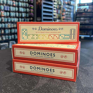 Board Games: Traditional Wooden Dominoes