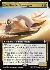 Magic The Gathering 1 Rares: Sandbender Scavengers (Extended Art) [Avatar: The Last Airbender]