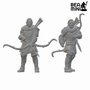 Beamini Rpg Miniatures: Orc Rangers | BeaMini Unpainted RPG Miniatures