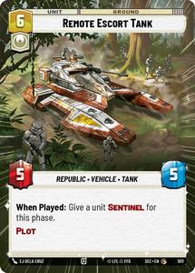 Star Wars Unlimited Singles: Remote Escort Tank (1011) (Hyperspace Foil) (1011) [Secrets of Power]