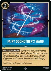 Disney Lorcana Singles: Fairy Godmother's Wand (168/204) [Whispers in the Well]